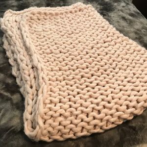 Knit throw blanket 50X60”